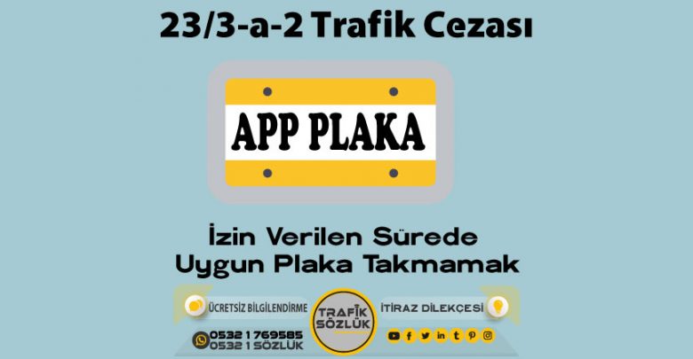 23/3-a-2 trafik cezası