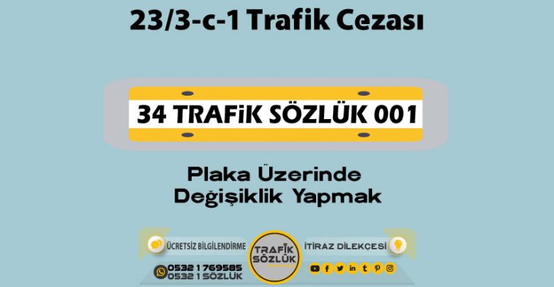 23/3-c-1 trafik cezası