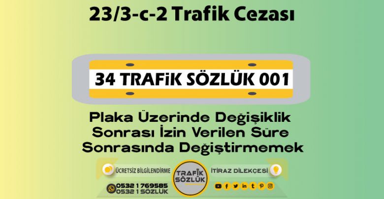 23/3-c-2 trafik cezası