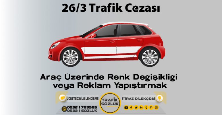 26/3 trafik cezası