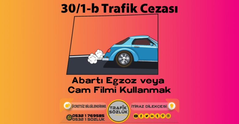 30/1-b trafik cezası