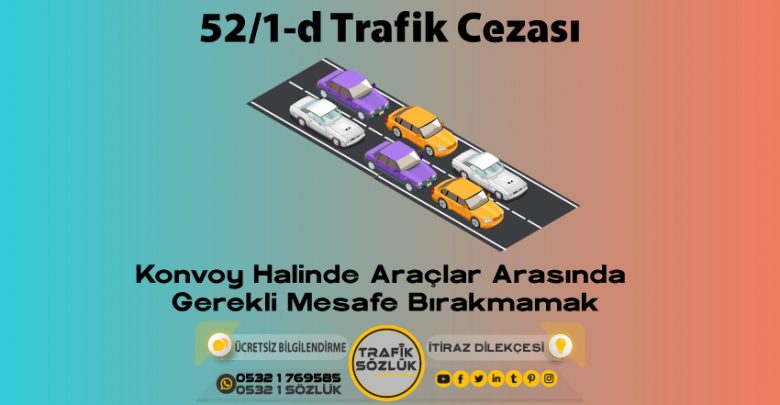 52/1-d trafik cezası