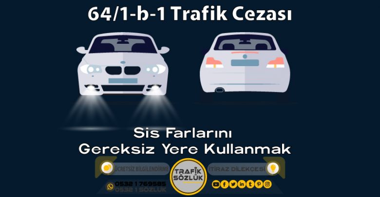 64/1-b-1 trafik cezası