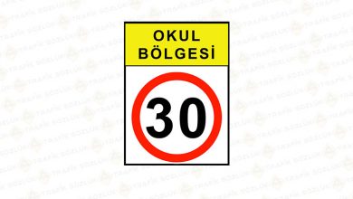 Okul Bölgesi Azami Hız Sınırı Levhası TT-29 2025 trafik tanzim işaretleri nelerdir Okul Bölgesi Azami Hız Sınırı Levhası TT-29