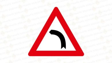 Sola Tehlikeli Viraj Levhası T-1b 2025 tehlike uyarı işaret levhaları Sola Tehlikeli Viraj Levhası T-1b