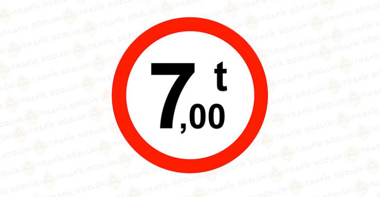Yüklü Ağırlığı Tondan Fazla Taşıt Giremez Levhası TT-24 2025 Yüklü Ağırlığı Tondan Fazla Taşıt Giremez Levhası TT-24