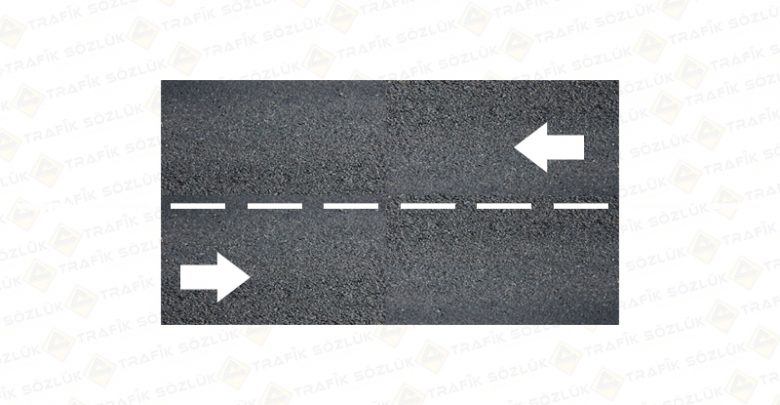 kesikli çizgi yol işareti yatay işaretleri