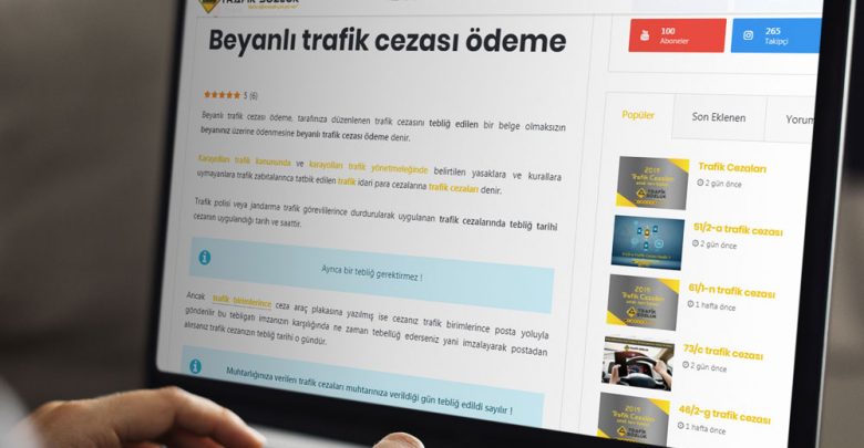 beyanlı trafik cezası ödeme