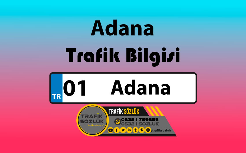 01 Plaka Kodu Neresi 3 Adana Trafik kazası