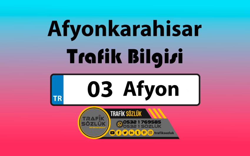 03 Plaka Kodu Neresi 3 afyon trafik kazası