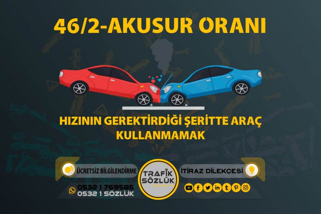 46/2-a trafik cezası 2025 46/2-a trafik cezası 46/2-a kusur oranı açıklaması ve itiraz ktk 46/2a