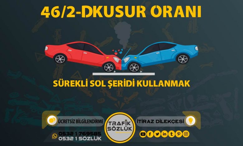 46/2-d kusur oranı açıklaması ve itiraz ktk 46/2d