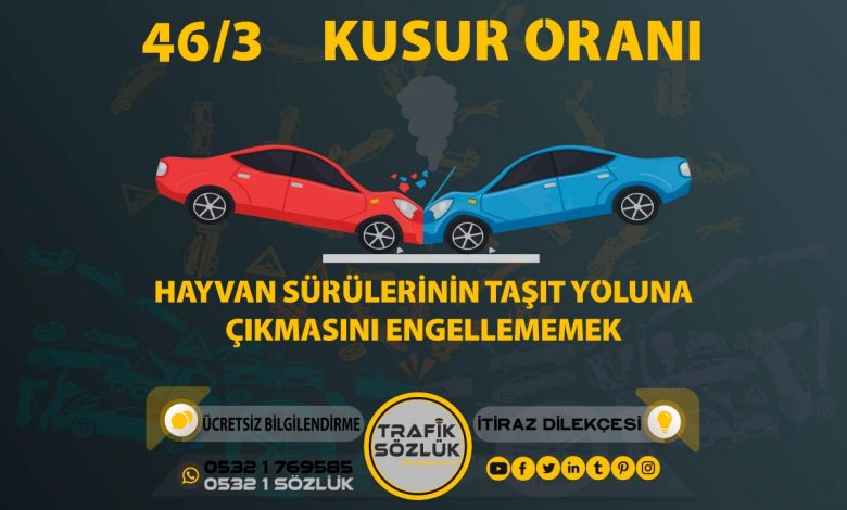 46/3 Kusur Oranı Nedir? Nasıl İtiraz Edilir? 2025 46/3 46/3 kusur oranı açıklaması ve itiraz ktk 463