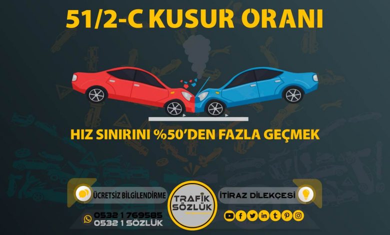51/2-c Kusur Oranı Nedir? Nasıl İtiraz Edilir? 2025 51/2-c 51/2-c kusur oranı açıklaması ve itiraz ktk 51/2c