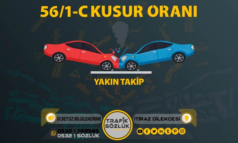 56/1-c kusur oranı açıklaması ve itiraz ktk 56/1c