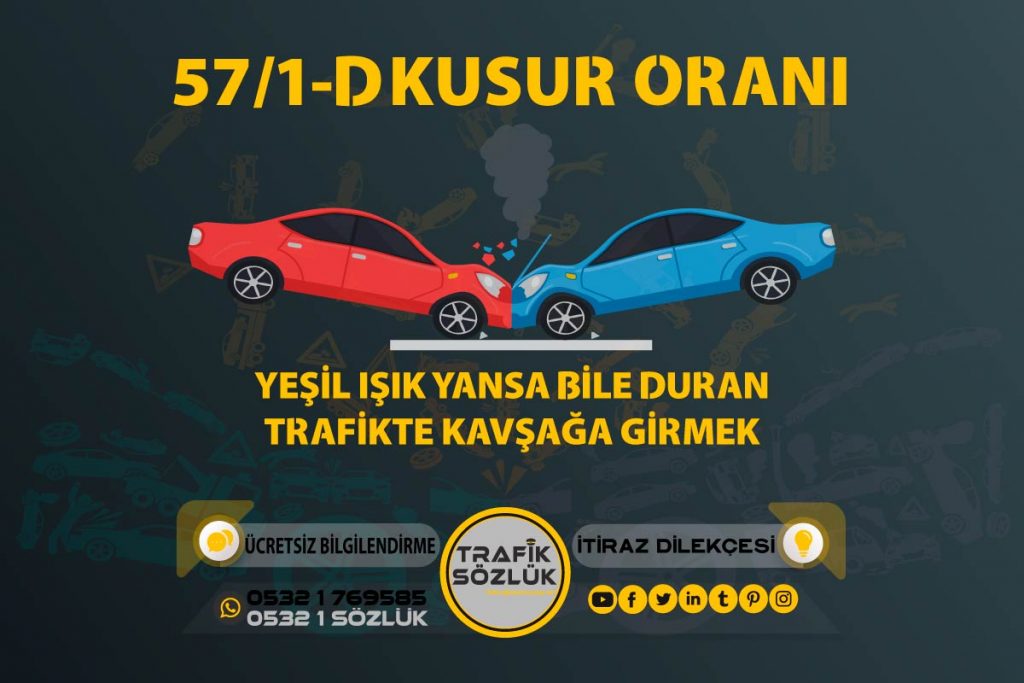 57/1-d trafik cezası 2025 57/1-d trafik cezası 57/1-d kusur oranı açıklaması ve itiraz ktk 57/1d