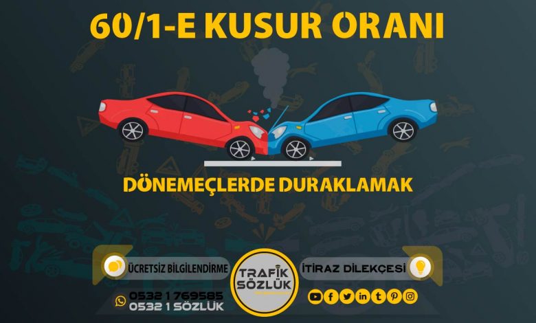 60/1-e kusur oranı açıklaması ve itiraz ktk 60/1e