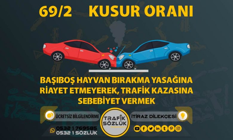 69/2 Kusur Oranı Nedir? Nasıl İtiraz Edilir? 2025 69/2 69/2 kusur oranı açıklaması ve itiraz ktk 69/2